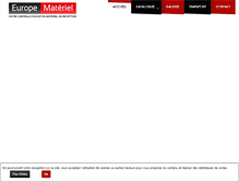 Tablet Screenshot of europe-materiel.com
